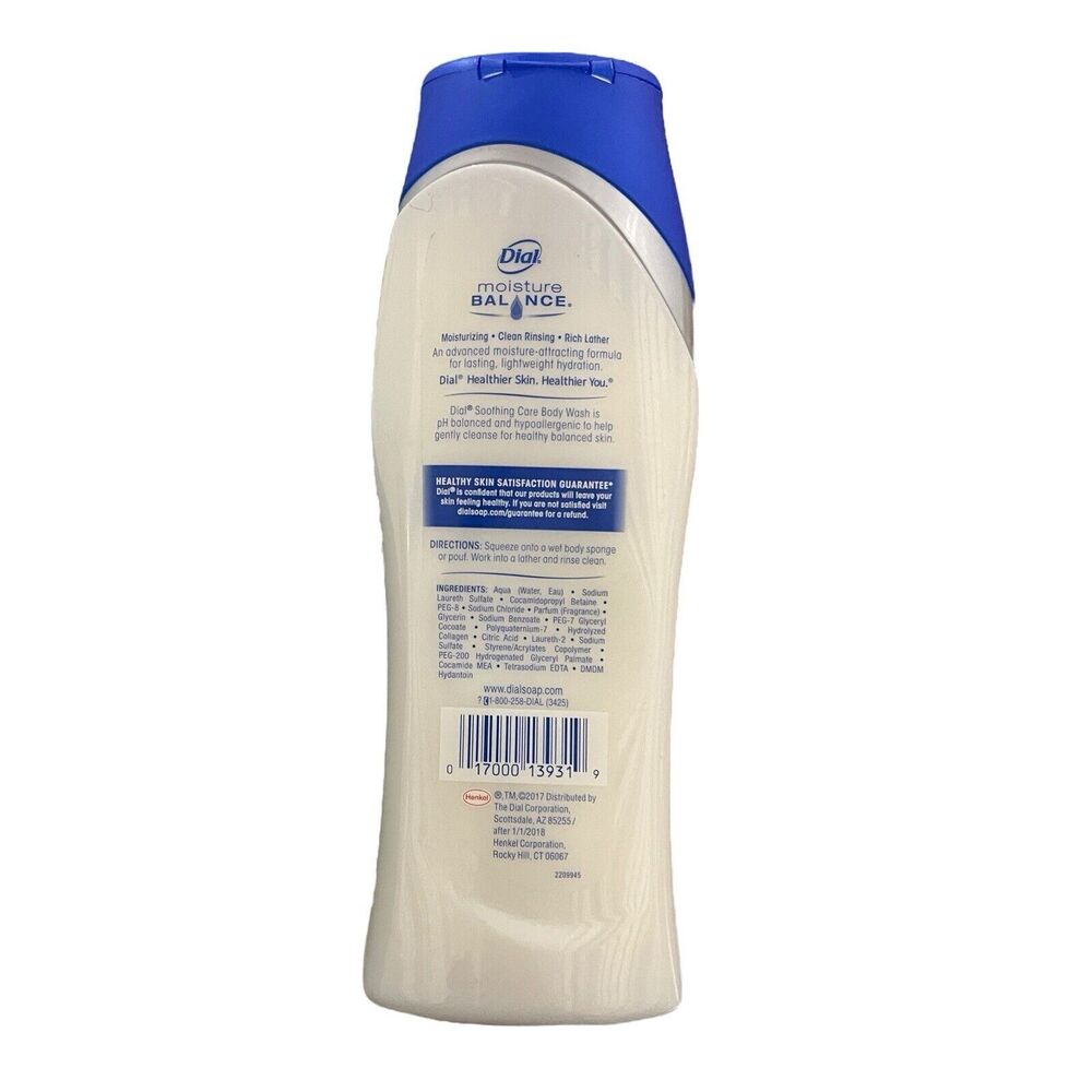 Dial Soothing Care PH Balanced Body Wash With Collagen‎ 16 Oz - Picture 3 of 8